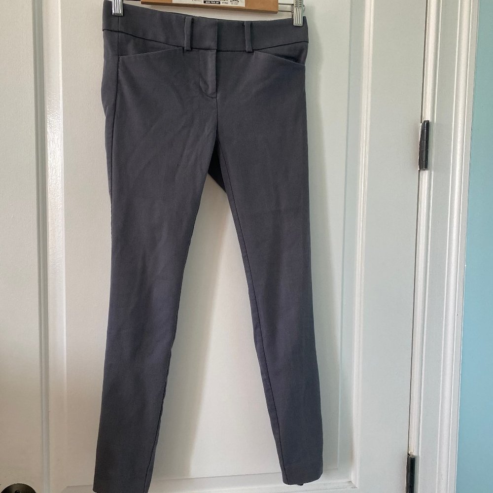 Blue-gray LOFT pants in 00P